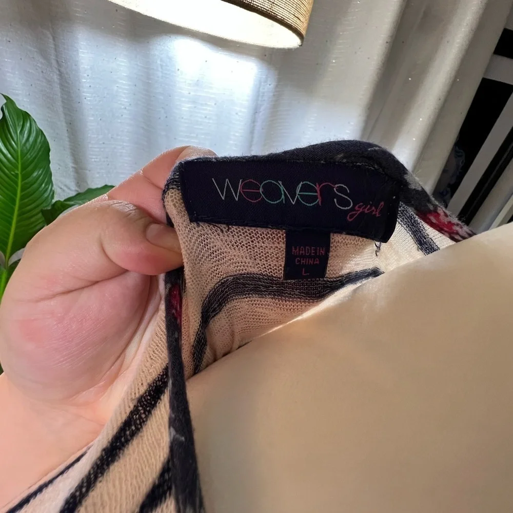 Weavers cardigan size